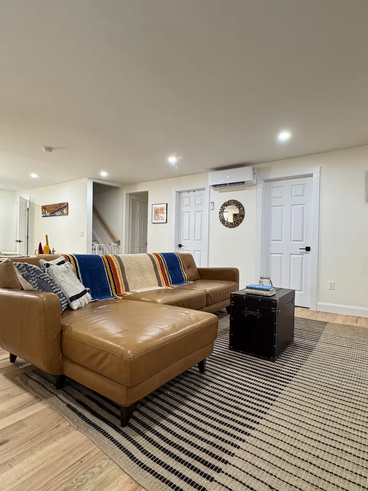 Lower level lounge from the stairs